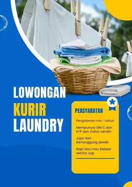 LOWONGAN PART TIME KURIR LAUNDRY DI PALMERAH JAKBAR