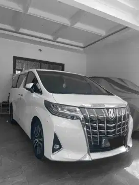 ALPHARD 2.5 G ATPM 2019 WHITE ON BEIGE