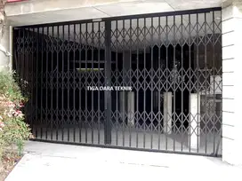 Pintu Harmonika (gudang, ruko, lift barang dll) terima pasang service