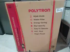 Mesin Cuci Polytron 2tabung PWM 7076 G new