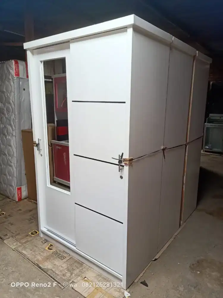 LEMARI BAJU 2 PINTU SLIDING