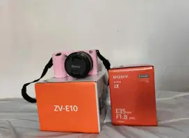 Dijual Kamera Mirrorless Sony ZV e10 Kit + Lensa Sony F18