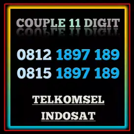 Nomor cantik perdana Couple Exsclusive Telkomsel vs Indosat Hoki 189