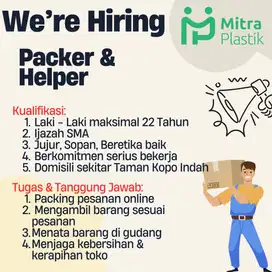 Packer + Helper Toko Online Taman Kopo Indah 3