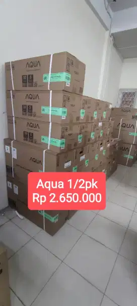 AC 1/2pk Aqua ready stok