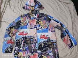 Jacket / wind breaker dan topi merk Herschel edisi Basquiat , rare