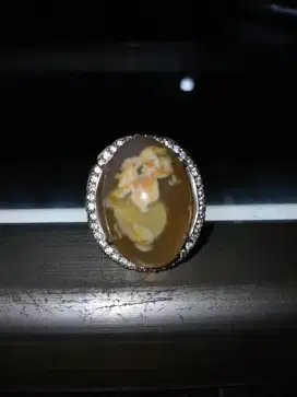 Batu gambar semar ring perak