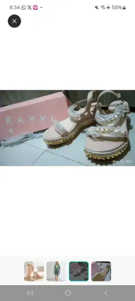 Sepatu Wedges Baru