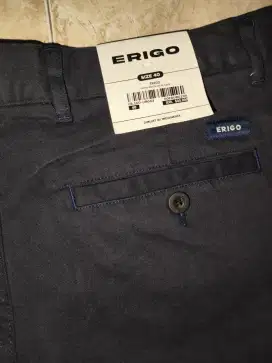 Celana chino panjang warna BIRU TUA (NAVY) ukuran 40, BARU