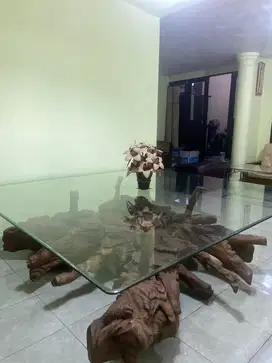 MEJA ANTIK AKAR KAYU JATI ASLI