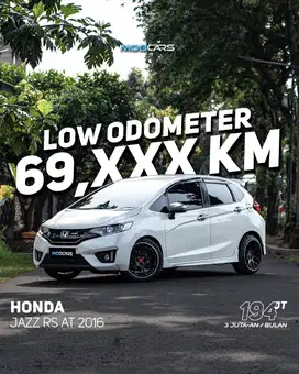 [LOW KM] CASH TERMURAH JAZZ RS AT MATIC 2016 PUTIH JAZZ GK5 MOBCARS