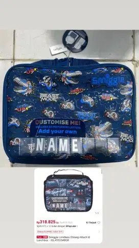 Luncbox bag Smiggle (ONLY BAG)