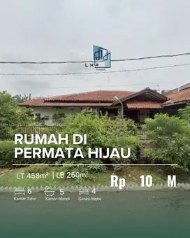 Di Jual Cepat Rumah Di Permata Hijau Tanah Luas