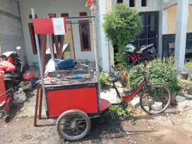 Gerobak sepeda kayuh