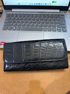dompet kulit croco asli