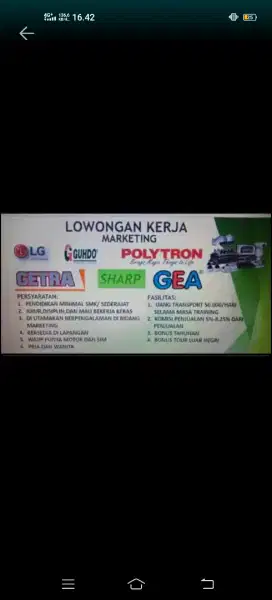 Sales Elektronik dan furniture