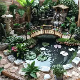 Jasa pembuatan kolam reelif kolam ikan koi kolam air mancur dll #14