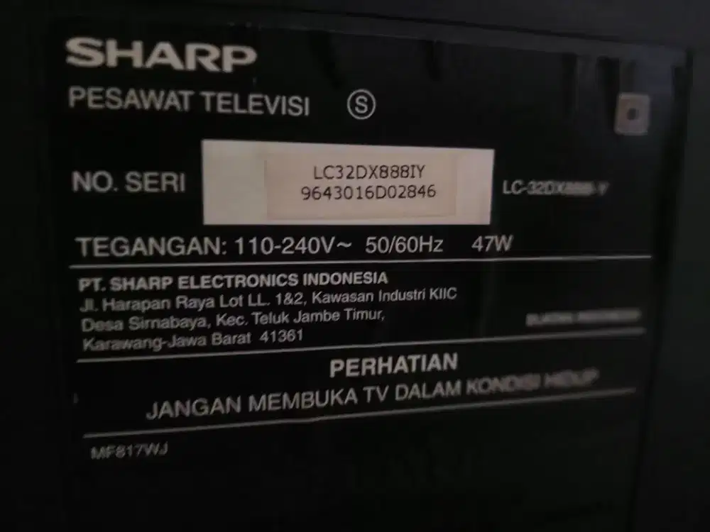 Tv led merek sharp