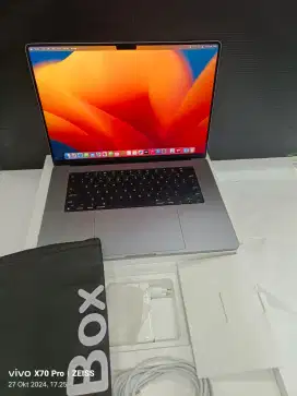 Macbook M1 Pro 16/512gb 16iNch ex iBox Mulus Like New Fullset Original