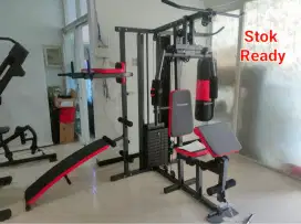 [ BISA COD ] PROMO Home Gym 3 sisi+Beban + Samsak