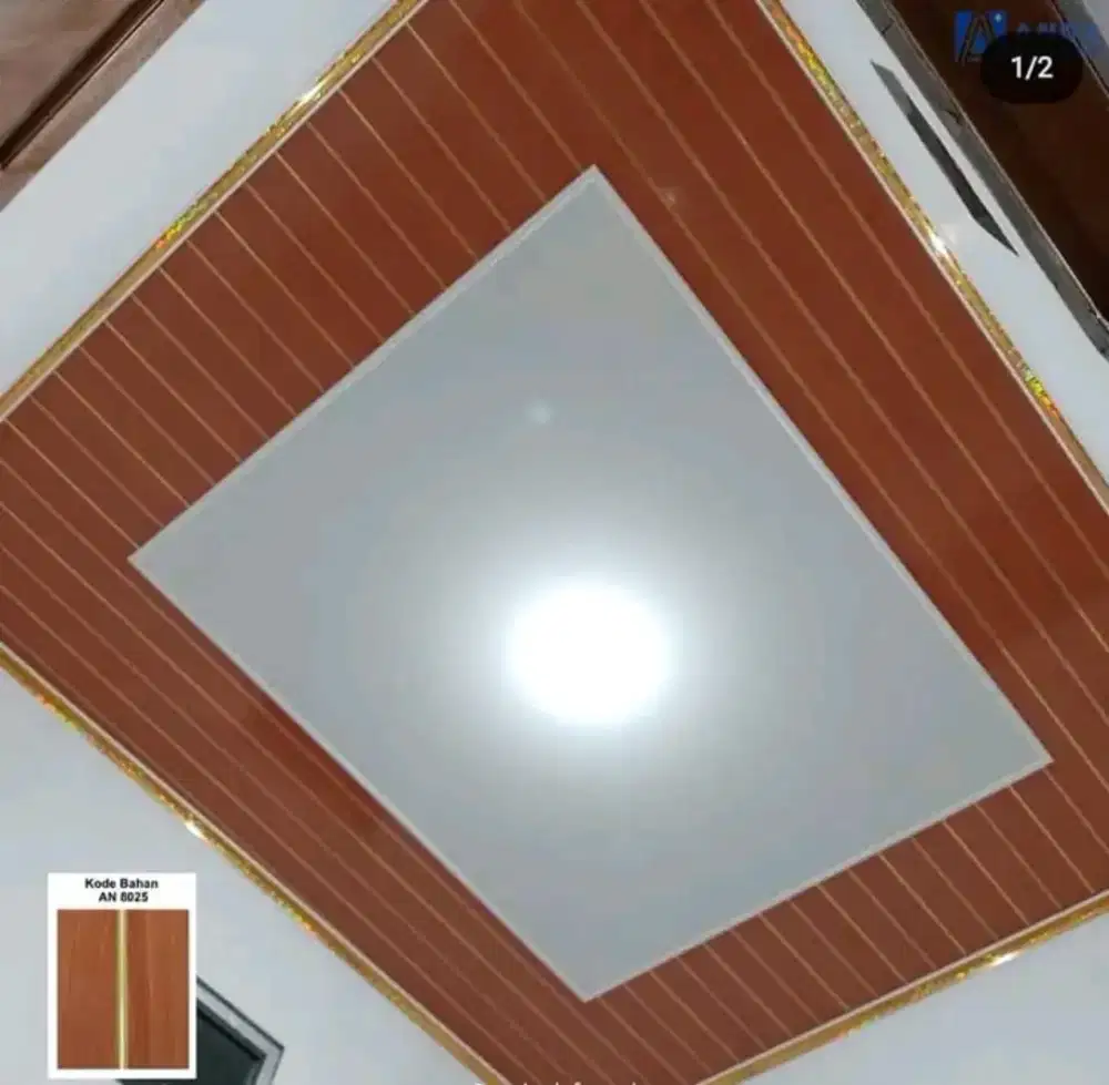 Plafon PVC terpasang