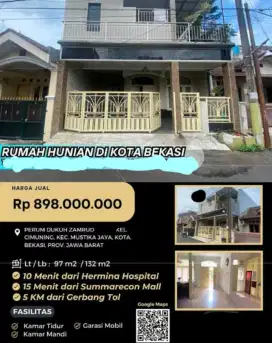 Dijual Rumah Perum Dukuh Zamrud Cimuning