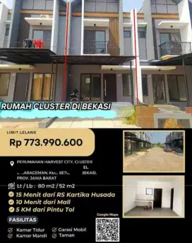 Dijual Rumah Siap Huni Harvest City Bekasi