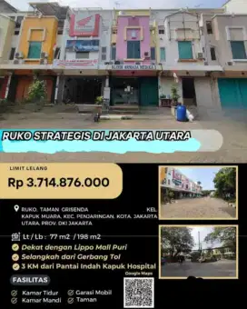 Dijual Ruko Perumahan Taman Grisenda Kapuk Muara