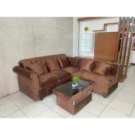 SOFA SUDUT L KANCING