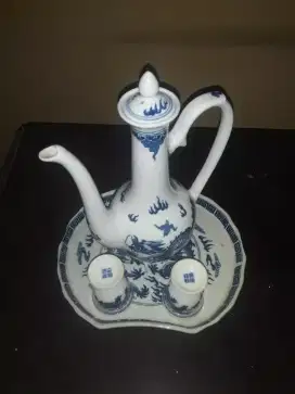 Tea set keramik ANTIK Jadul/made in China (cap terdapat dibawah produk