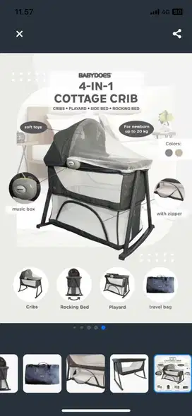 Babydoes travel cot, baby crib baby box