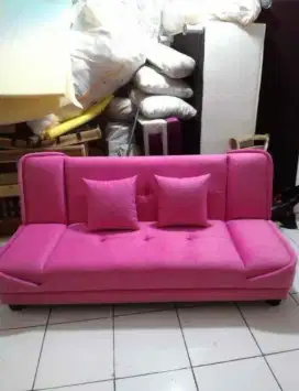 Sofa bed santai 3 pungsi bludru davnih