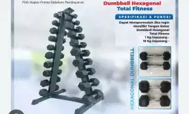 Dumble set+rak total fitness