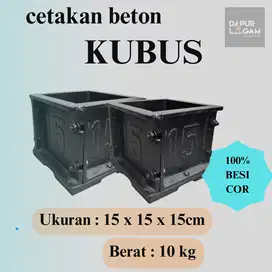 CETAKAN KUBUS BETON UKURAN 15 X 15 X 15