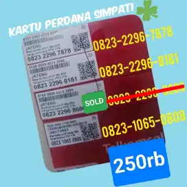 Jual kartu perdana simpati 4G nomor pilihan