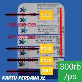 Jual kartu perdana XL nomor pilihan cantik