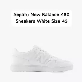 Sepatu New Balance 480 Sneakers White Size 43 Original Baru 100%