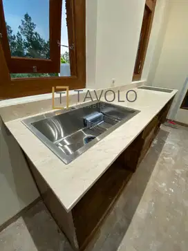 Kitchen Set Marble | Marmer Lokal | Marmer Ujung Pandang