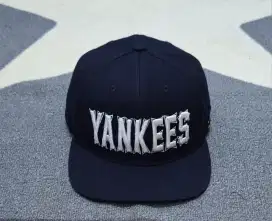 Topi mlb yankees velcro unik second original