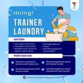 Lowongan Kerja Trainer Laundry - Toko ILI