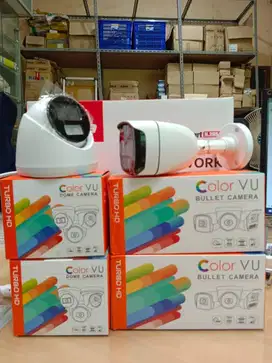 Pasang IpCam 4mp 4Titik full coloor built in mic siang malam berwarna,