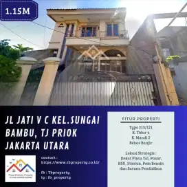 DIJUAL RUMAH DI JL. JATI V C TANJUNG PRIOK JAKARTA UTARA - VIA CESSIE