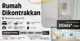 Promo tahun baru, dikontrakan 1 unit rumah cluster di kota Makassar