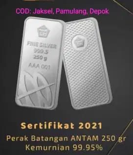 Perak Antam MINT 250gr Langka