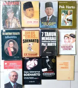 Paket 12 Buku Tentang Presiden Soeharto Pak Harto Ibu Tien Siti