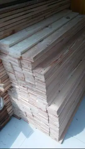 kayu jati belanda 120x9x1,8cm serut halus -adl249