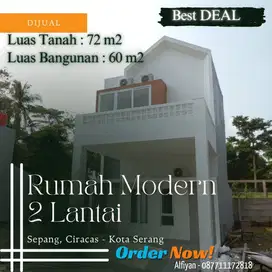 Rumah Modern Minimalis 2 Lantai di kota Serang Harga Terjangkau