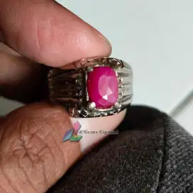 Batu Cincin Akik Permata Natural Ruby Burma Murmer