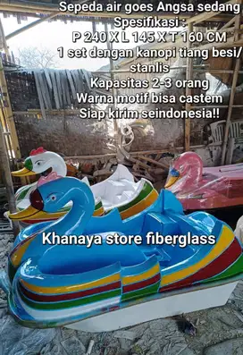 Sepeda air angsa goes,perahu angsa gowes,perahu fiberglass,perahu baru