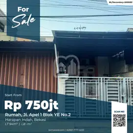 Dijual Rumah Nego Sampai Deal Harapan Indah Bekasi